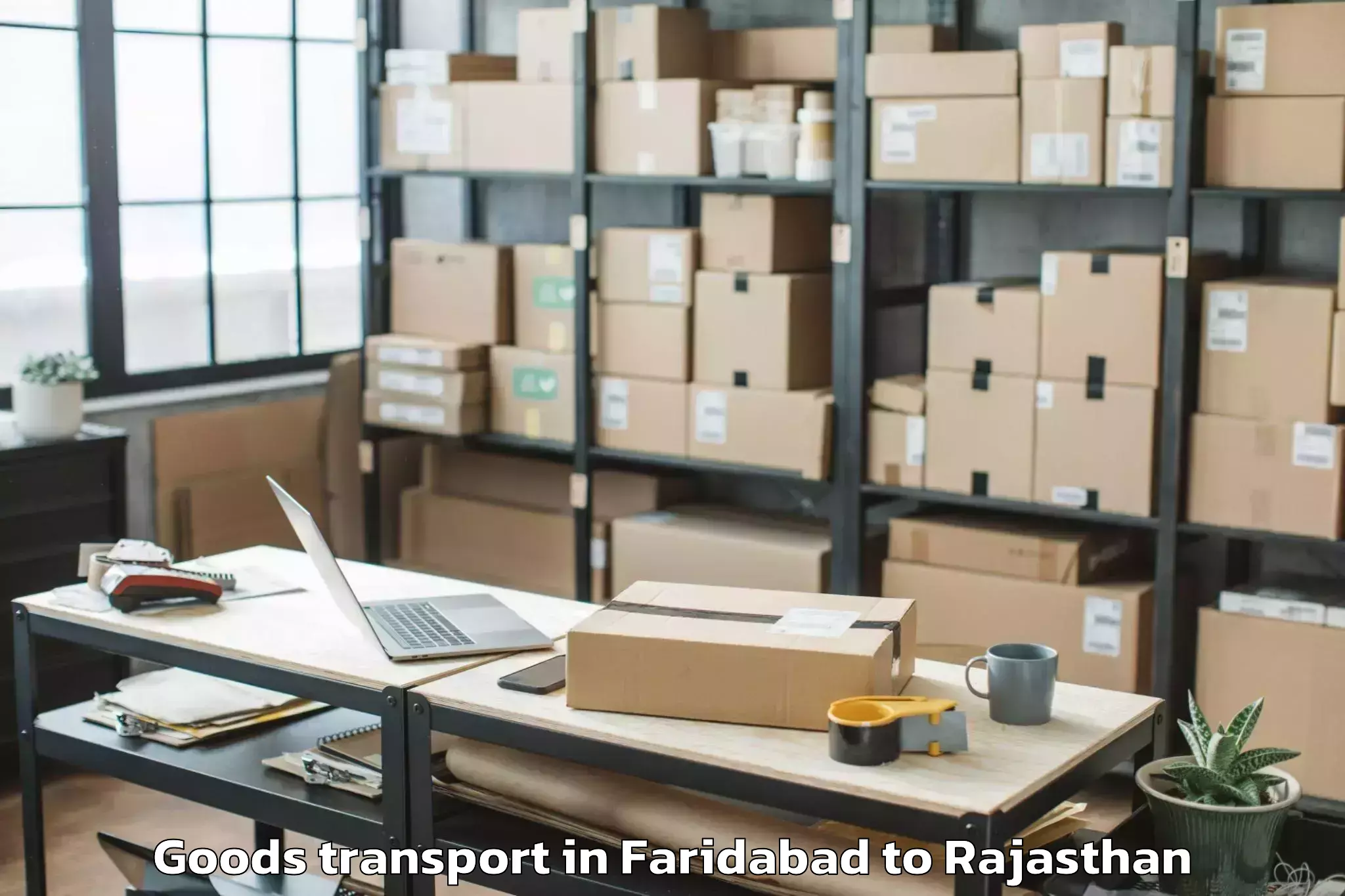 Book Faridabad to Rajasthan Goods Transport Online